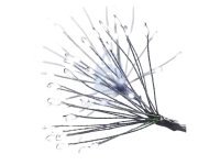 Řetěz vánoční nano LED, svítící trsy, vnitřní, studená bílá, časovač, EMOS