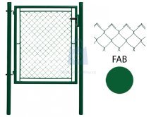 jednokřídlá plotová branka IDEAL, ZN+PVC